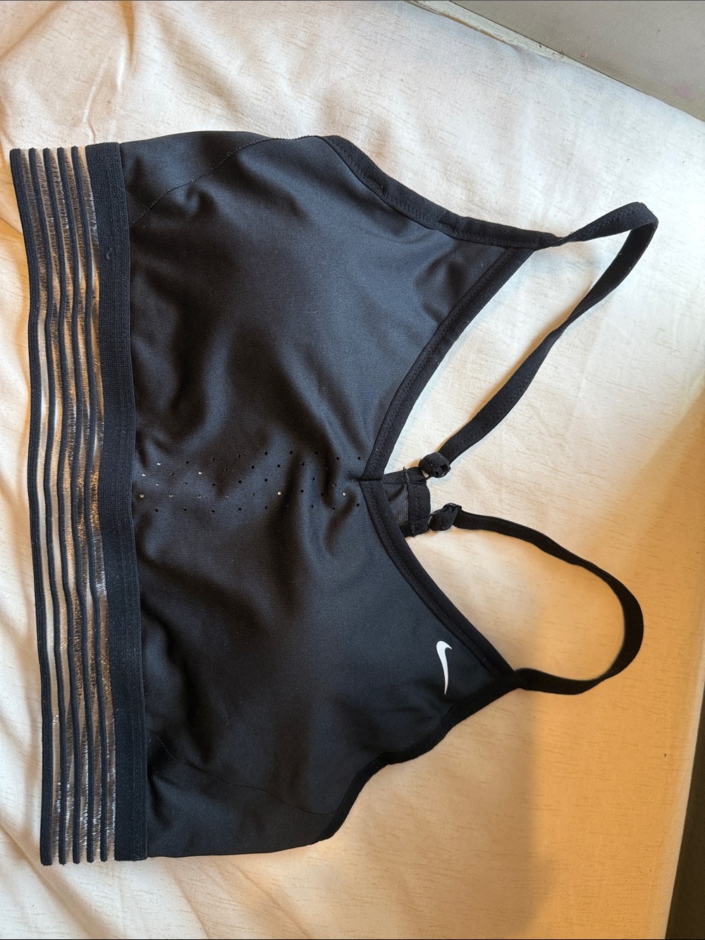 Nike Black Strappy Low-Profile Sports Bra